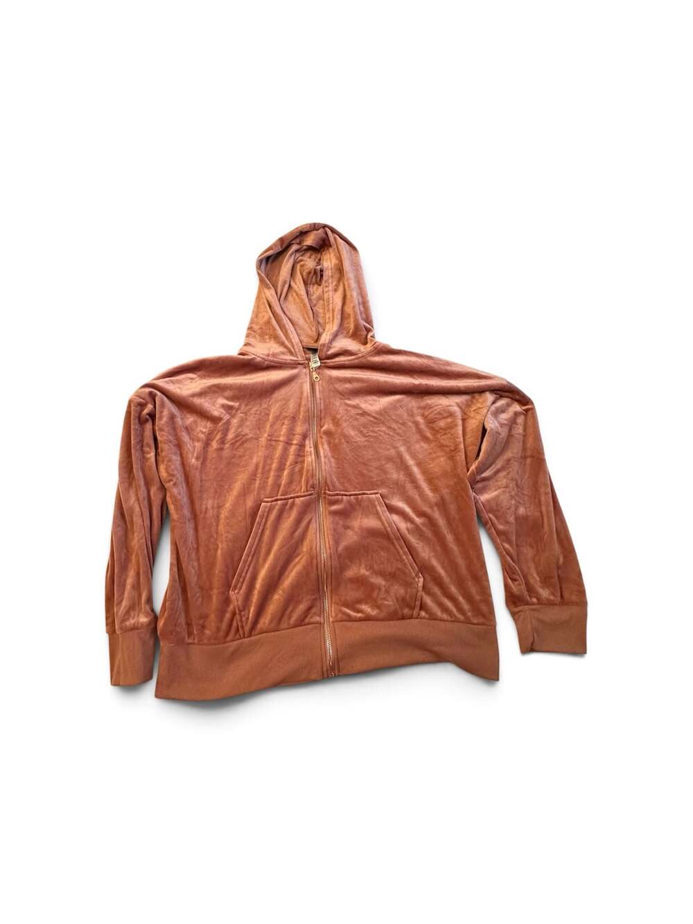 Women’s XXL Dusty Rose zip up hoodie. Pre loved. Felina. Polyester/spandex.